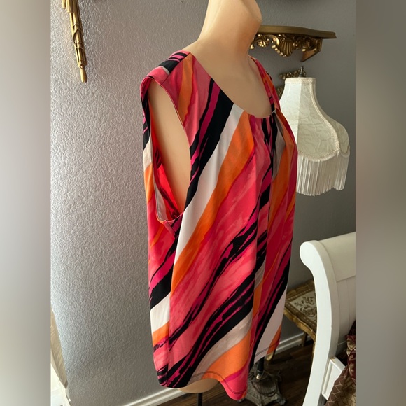 Calvin Klein Multicolor Print  career tank Top - Picture 3 of 5